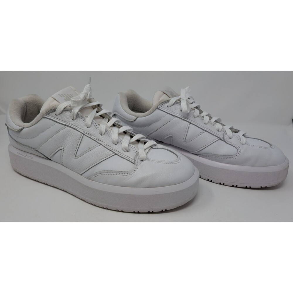 New Balance CT302CLA Triple White Leather Sneaker Mens 11.5 Y2K Clean - Picture 2 of 10
